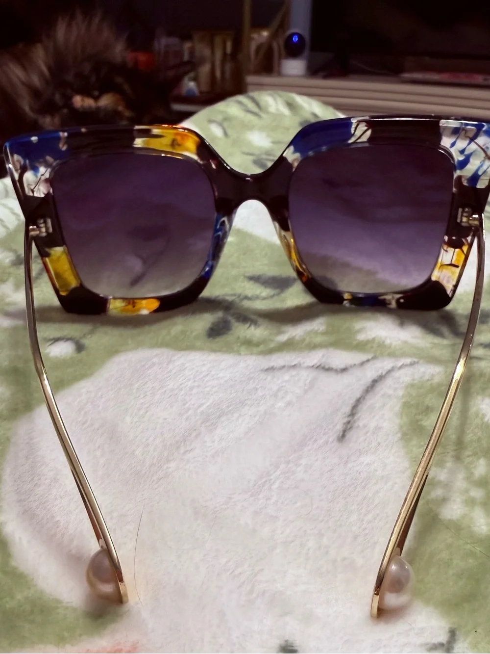 ASOS, Oversized Navy Tortoise Square Frame Sunglasses, brand new!